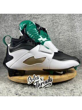 Nike Diamond Turf 93 TD Football Sz 13 Men White Emerald Green Black HF5298-102